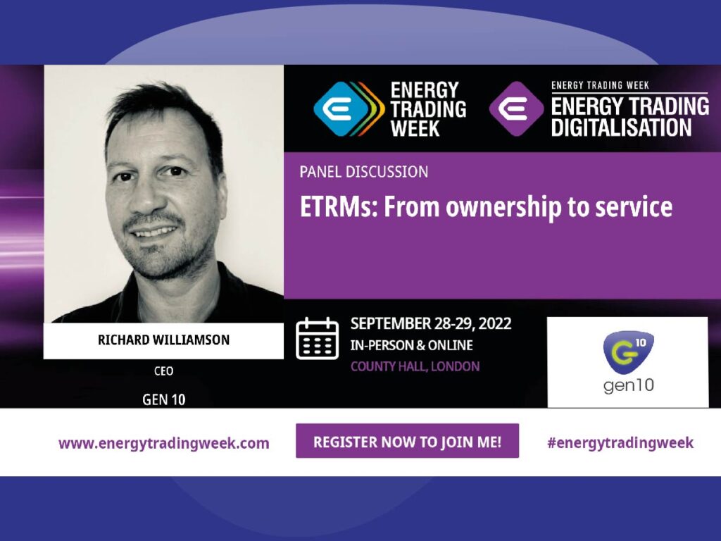 Join Gen10 at Energy Trading Week